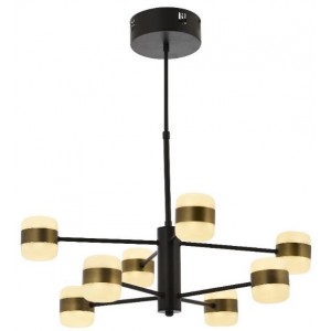 METAL LED and ACRYLIC ANTIQUE and BLACK COLOR CHANDELIER 65 CM DIAMETER LOAD: 50 CM